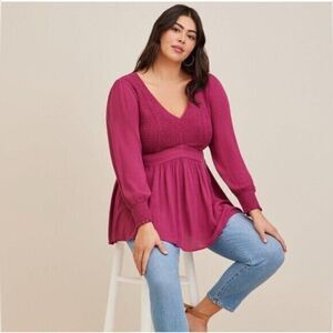 Torrid Crinkle Blouse